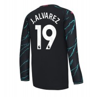 Fotballdrakt Herre Manchester City Julian Alvarez #19 Tredjedrakt 2023-24 Langermet